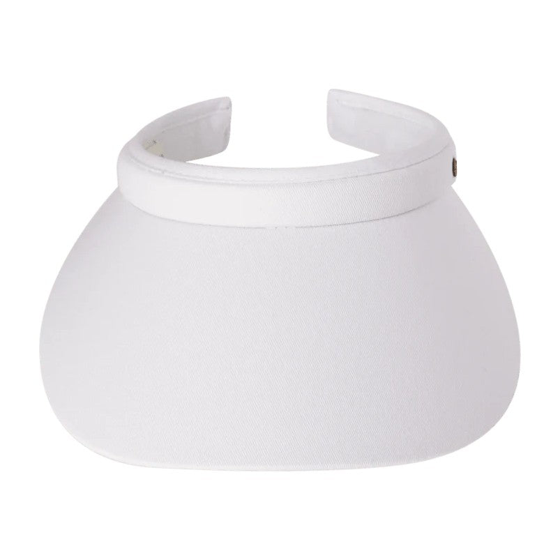 Kooringal Women's Push On Visor Hat Ellen in White, view 2