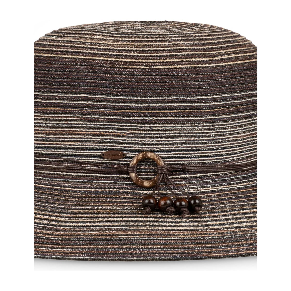 Kooringal Women's Short Brim Hat Sophia in Chocolate, front