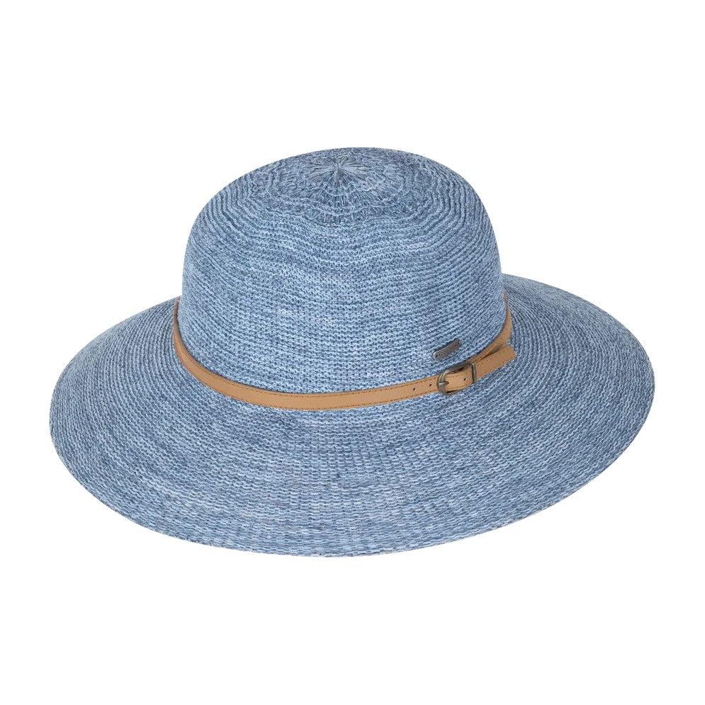 Kooringal Women's Wide Brim Hat Leslie in Powder Blue, front