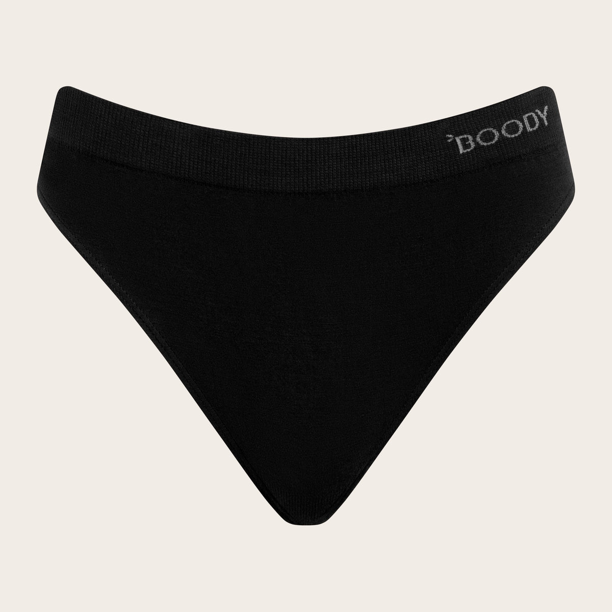 Women's Classic Bikini Bottom in black, Boody organically grown bamboo