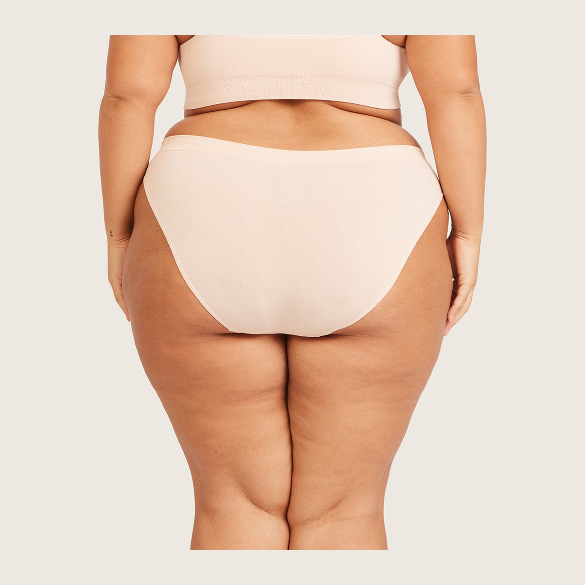 Women's Classic Bikini Bottom in nude, Boody organically grown bamboo