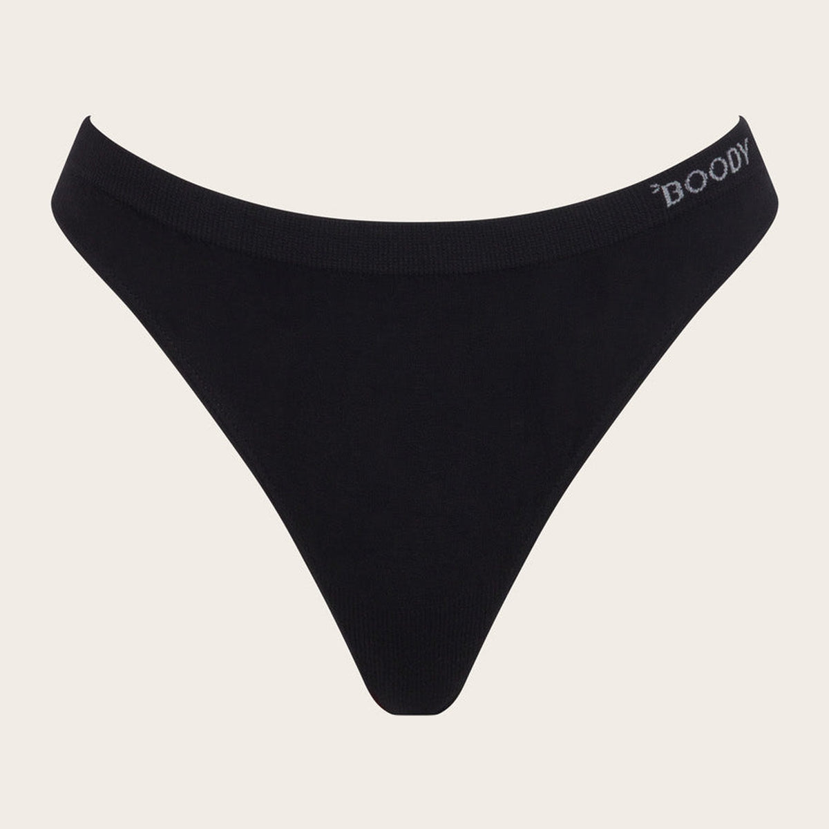 Women's G-String in black, Boody organically grown bamboo