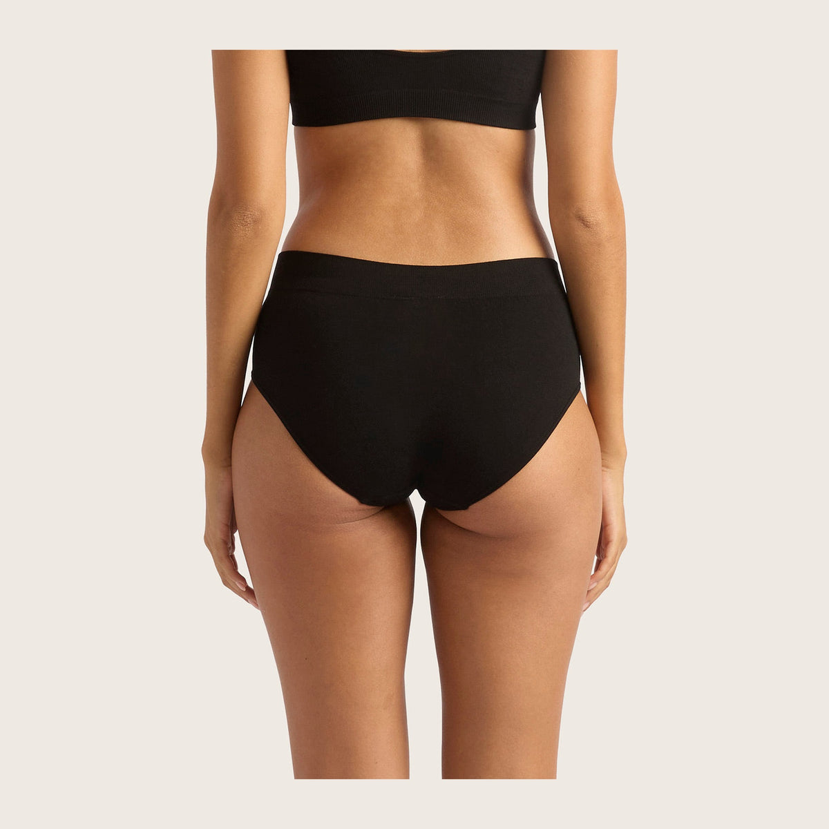 Women's Midi Briefs in black, Boody organically grown bamboo