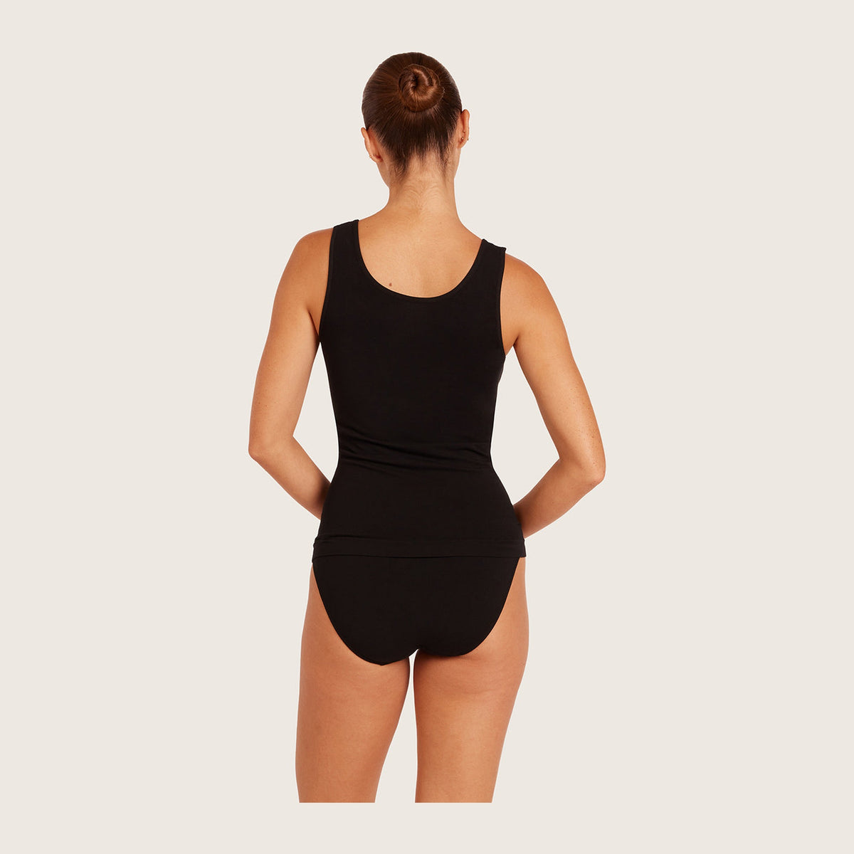 Women's Tank Top in black, Boody organically grown bamboo