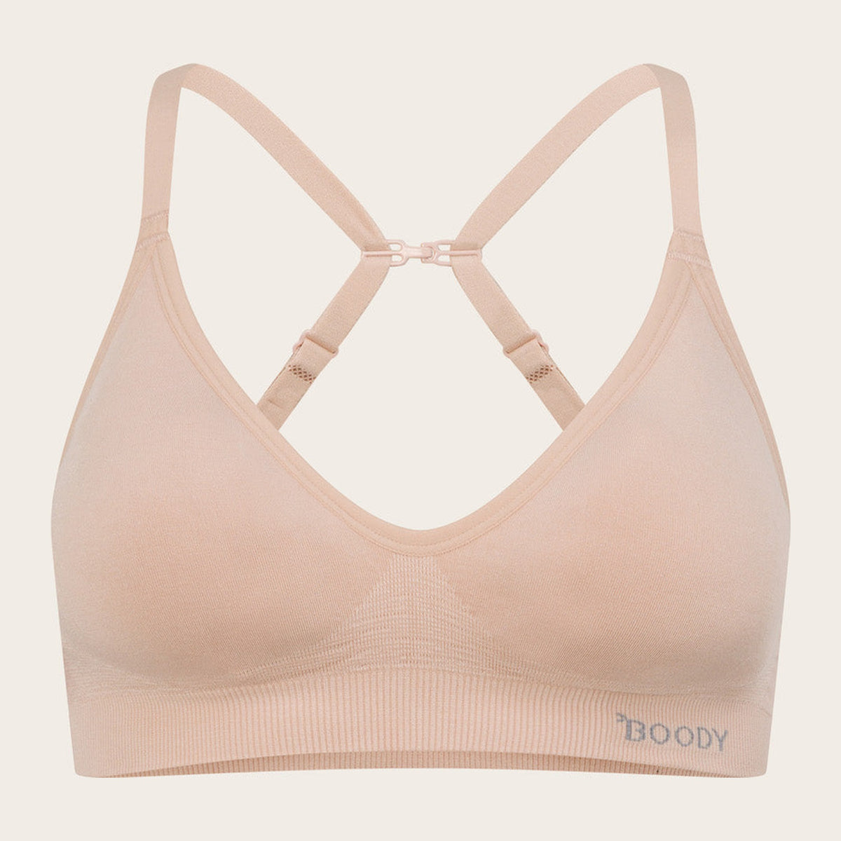 Women's Wireless T-Shirt Bra in nude, Boody organically grown bamboo