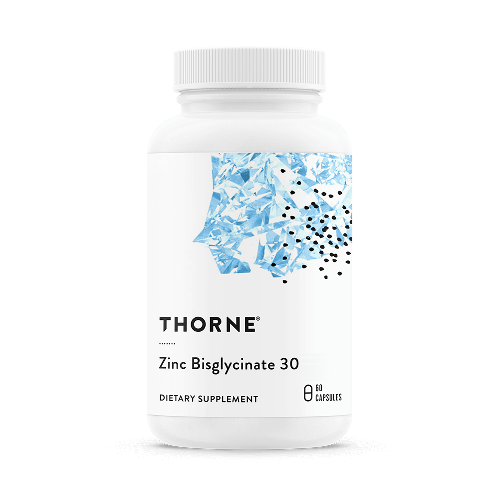 Zinc Bisglycinate 30 60 Capsules | THORNE-Thorne-Matakana Pharmacy