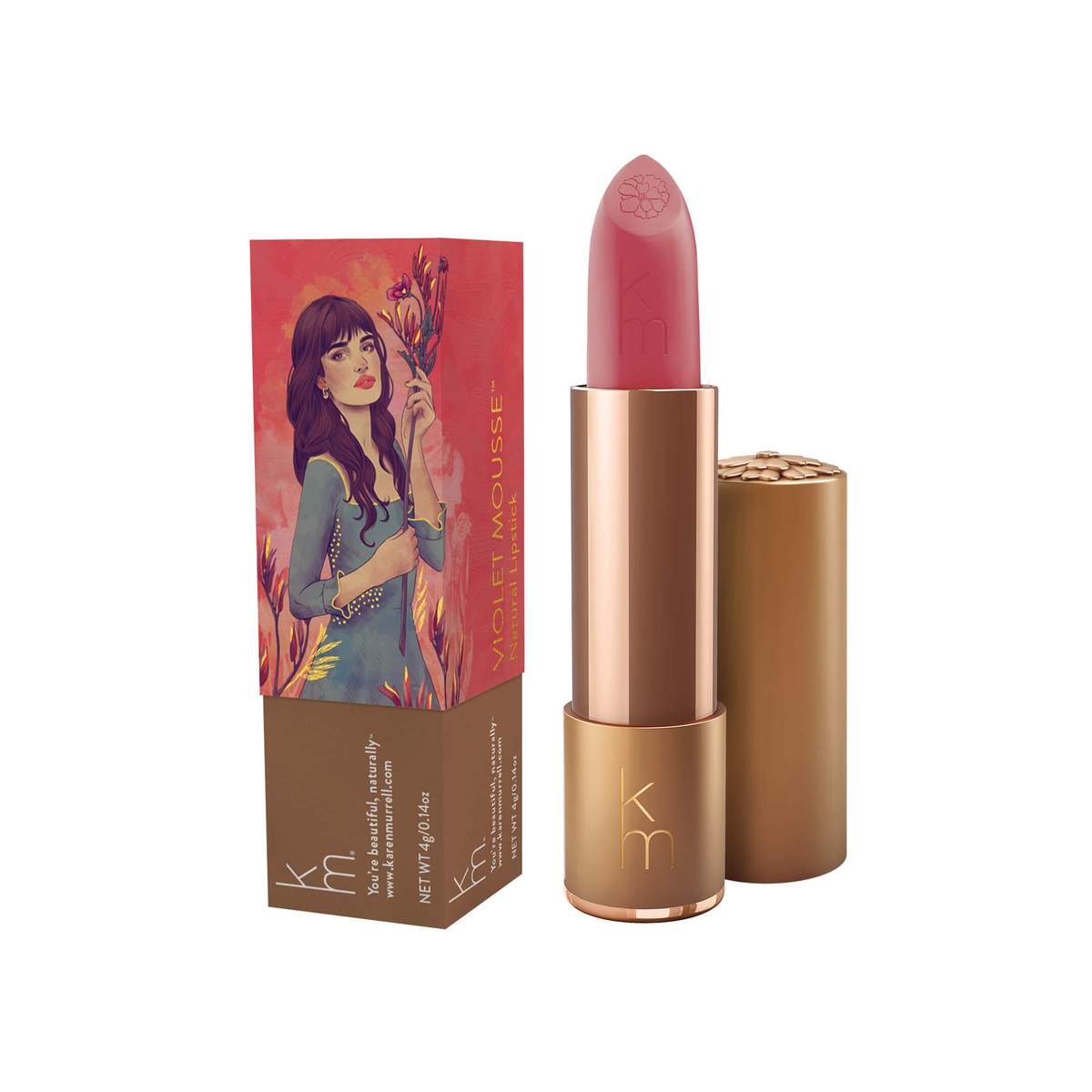 Karen Murell Lipstick 05 Violet Mousse-Matakana Pharmacy