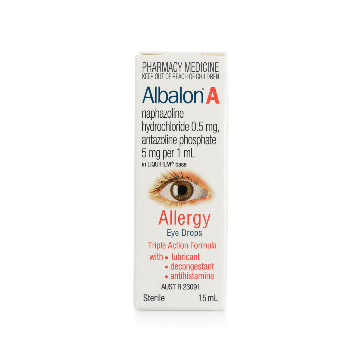 Albalon A Allergy Eye Drops 15ml-Matakana Pharmacy