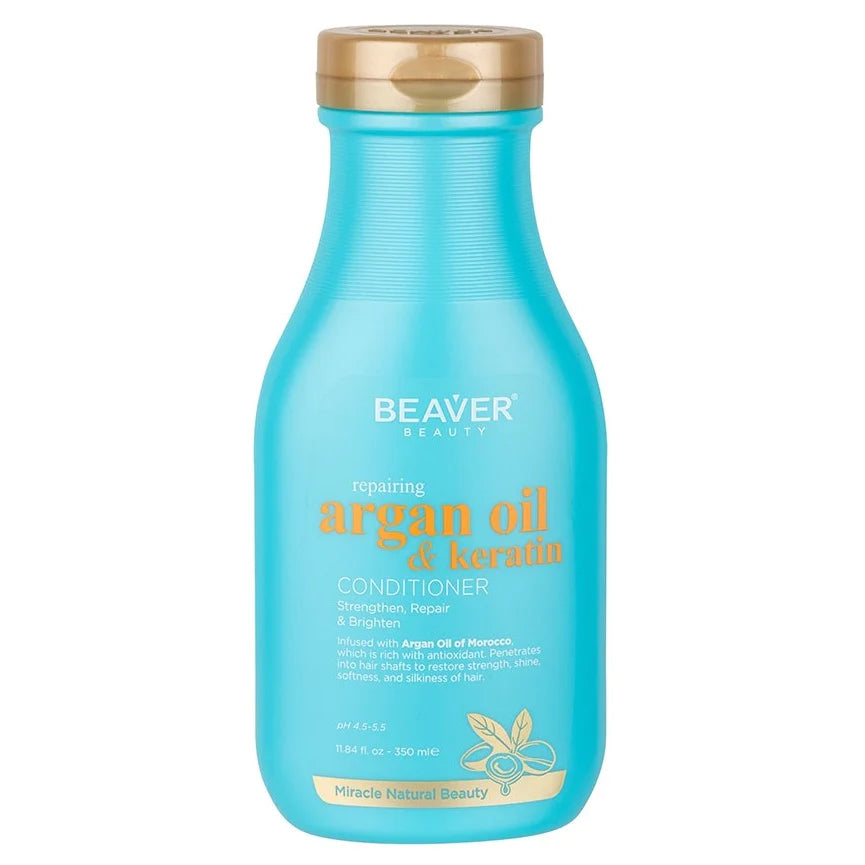 BEAVER Argan & Keratin Cond. 350ml-Matakana Pharmacy