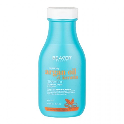 BEAVER Argan & Keratin Shamp. 350ml-Matakana Pharmacy