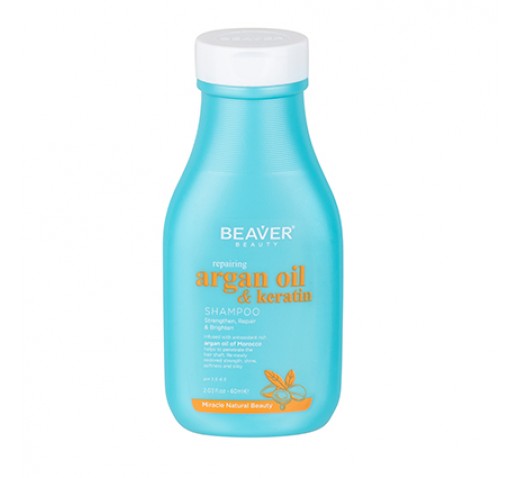 BEAVER Argan & Keratin Shamp. 60ml-Matakana Pharmacy