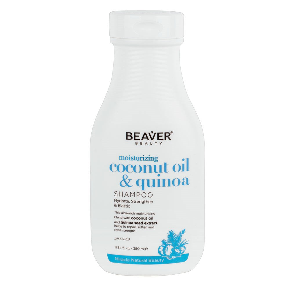 BEAVER Coconut Oil & Quinoa Shampoo 350ml-Matakana Pharmacy