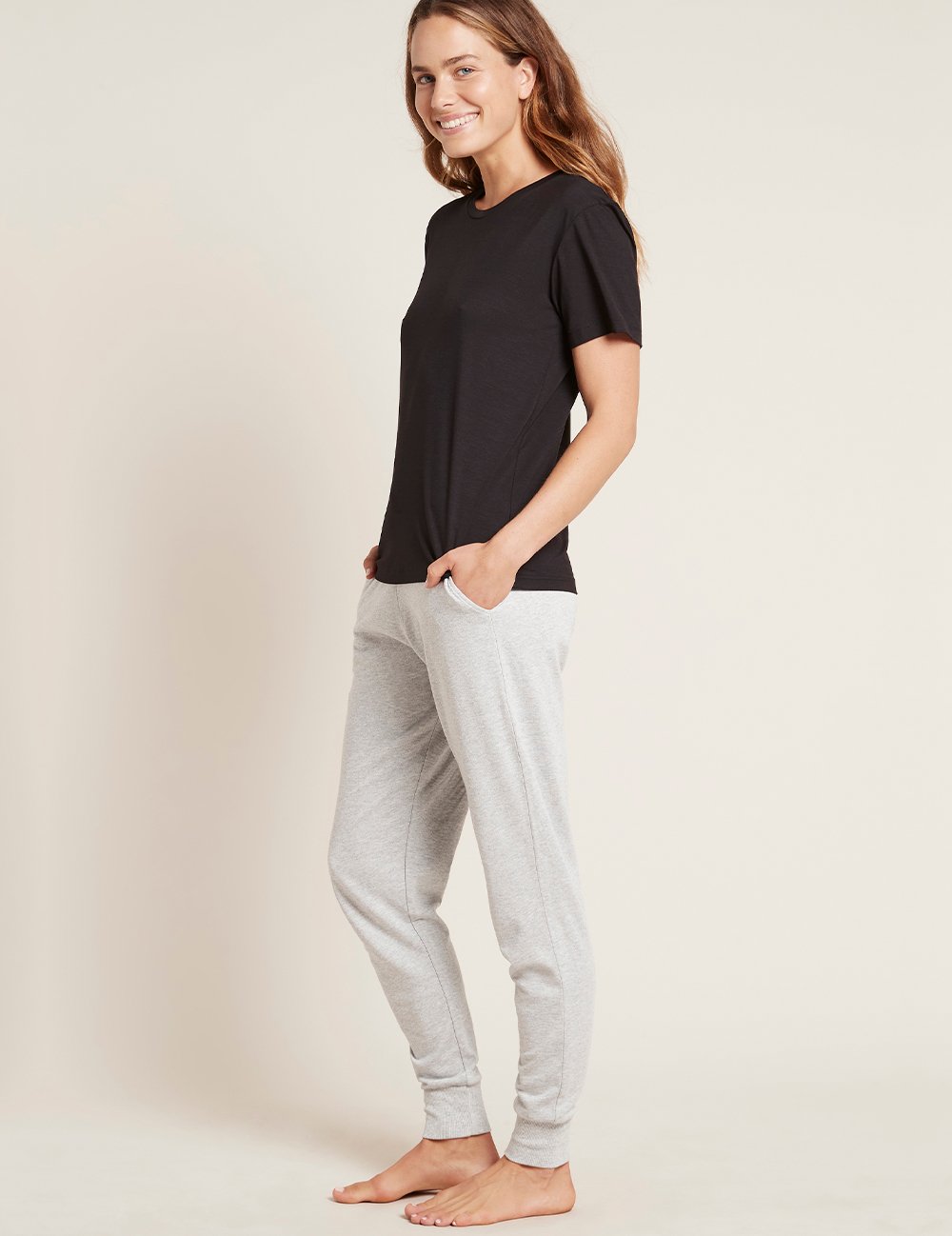 BOODY Womens Weekend Joggers Grey Marle Small-Matakana Pharmacy
