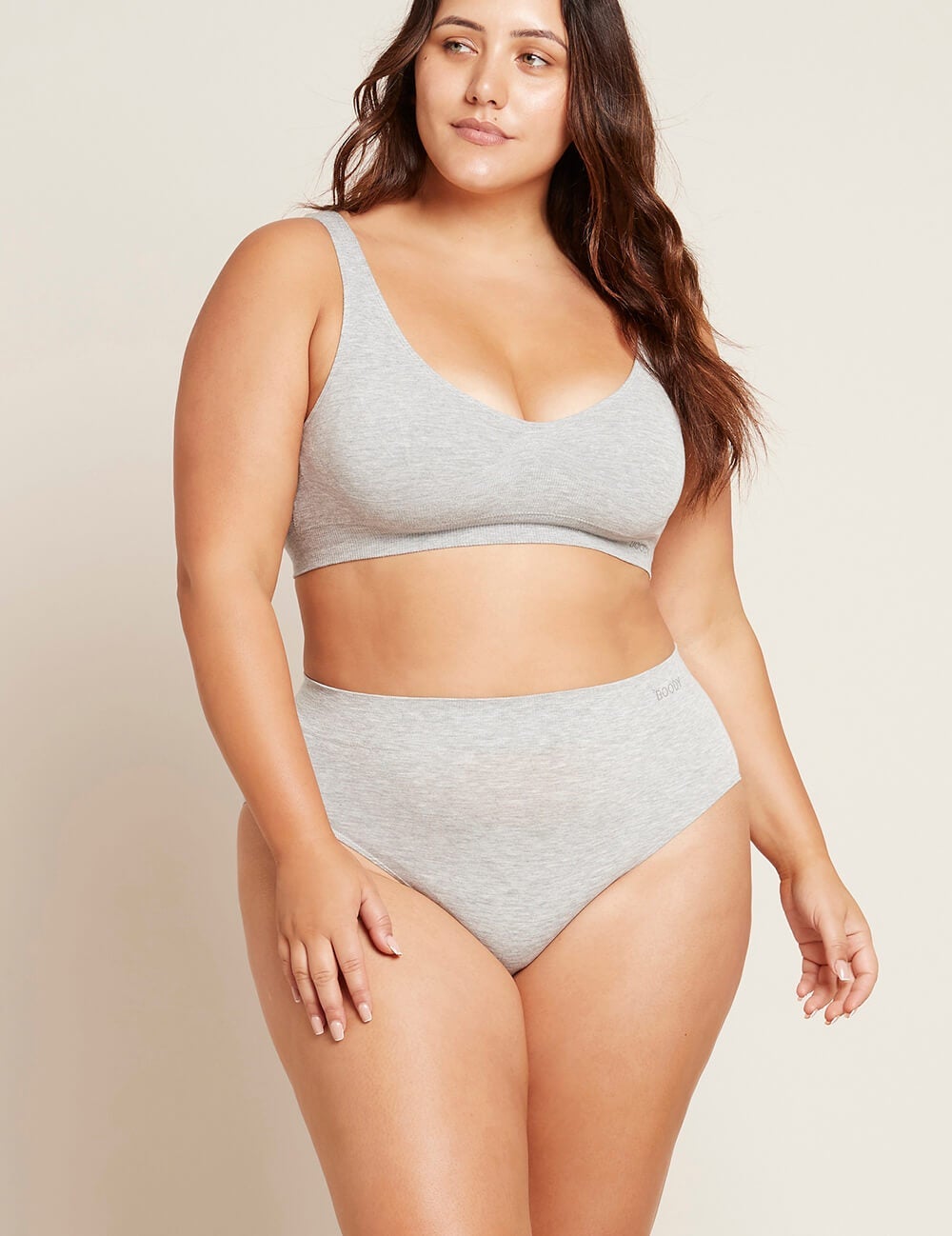BOODY Women Full Brief Light Grey Marle-Matakana Pharmacy