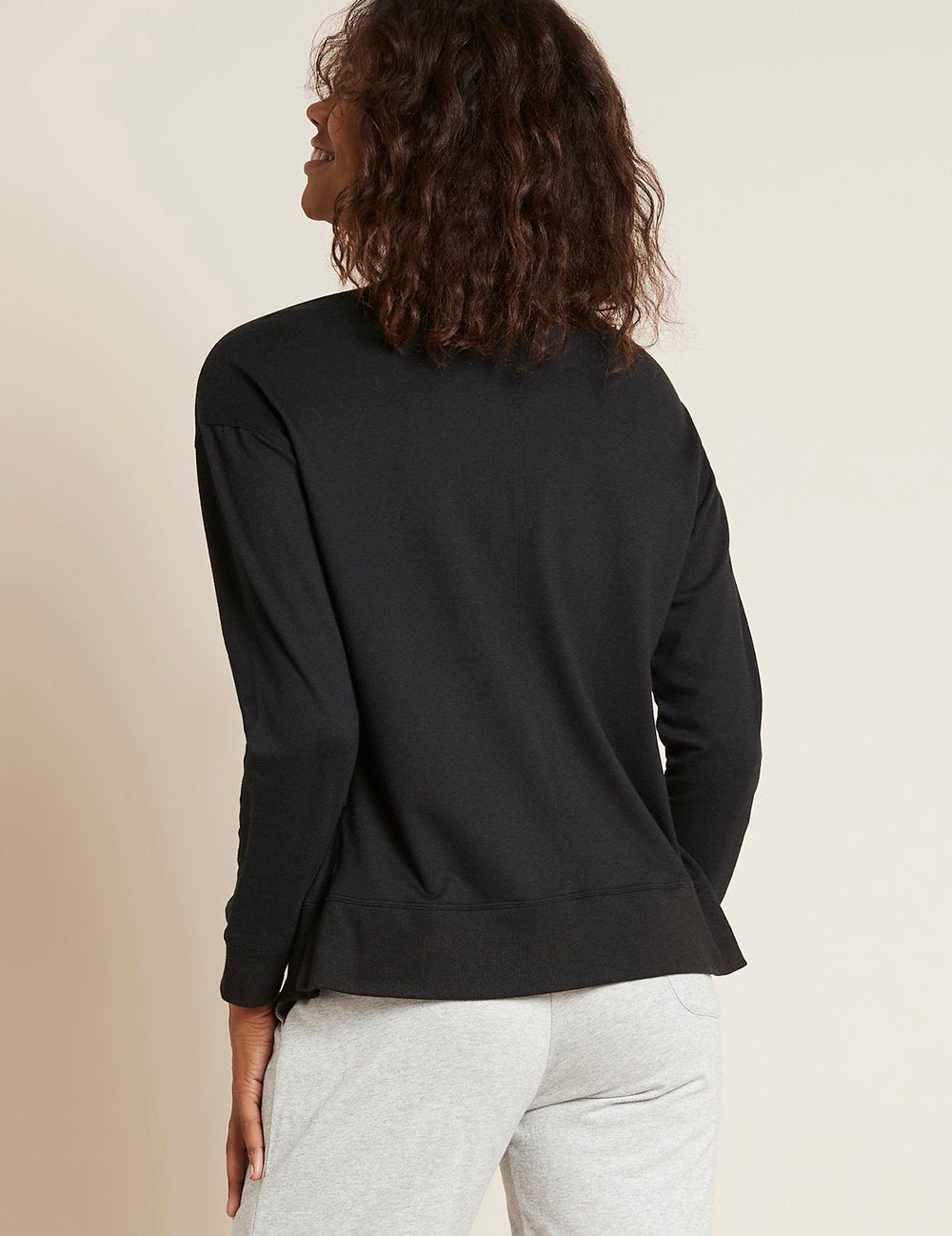 BOODY Womans Weekend Crew Pullover Black Medium-Matakana Pharmacy