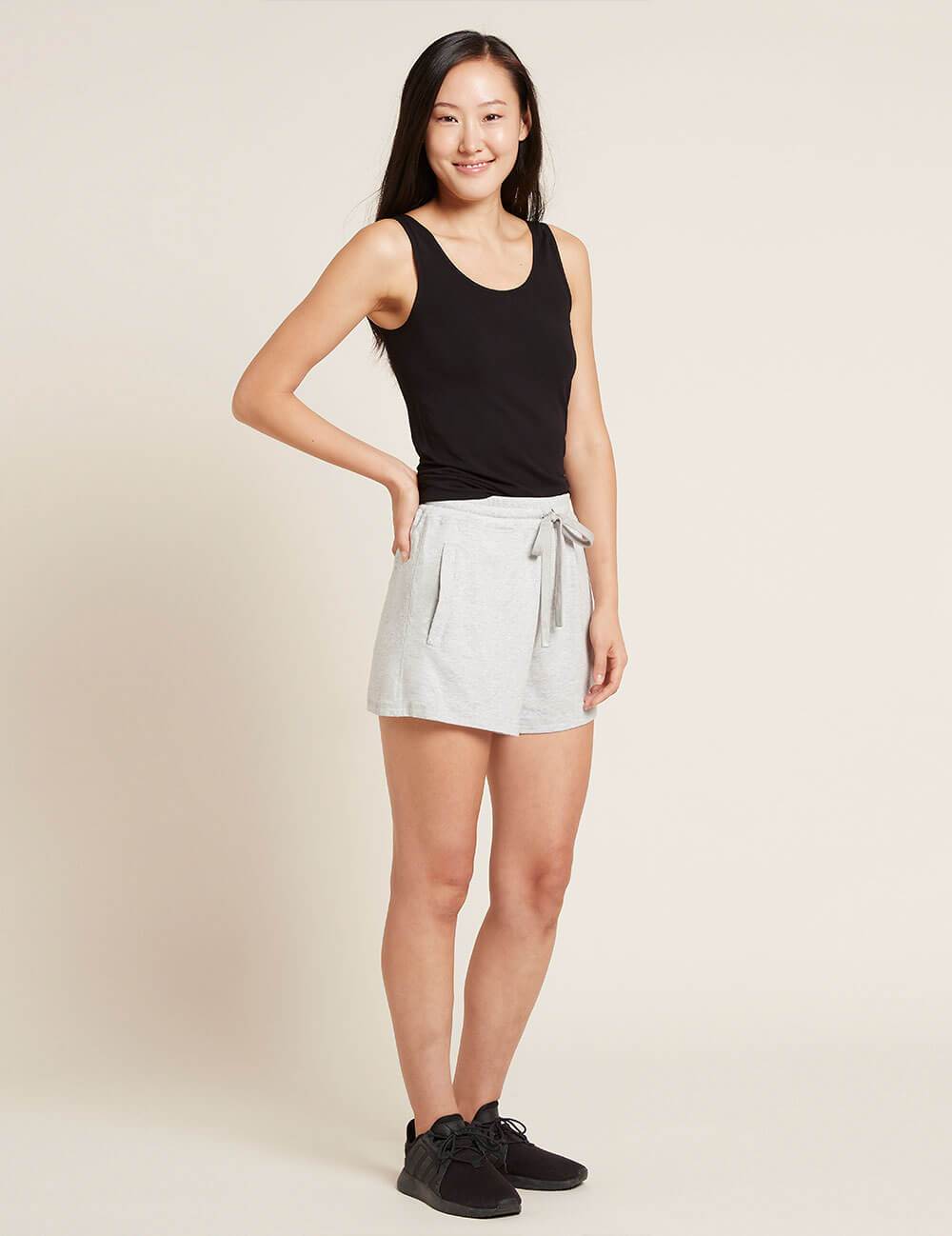 BOODY Womens Weekend Sweat Shorts Grey Marle Large-Matakana Pharmacy