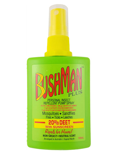 Bushman Plus Pump Spray 100ml-Matakana Pharmacy