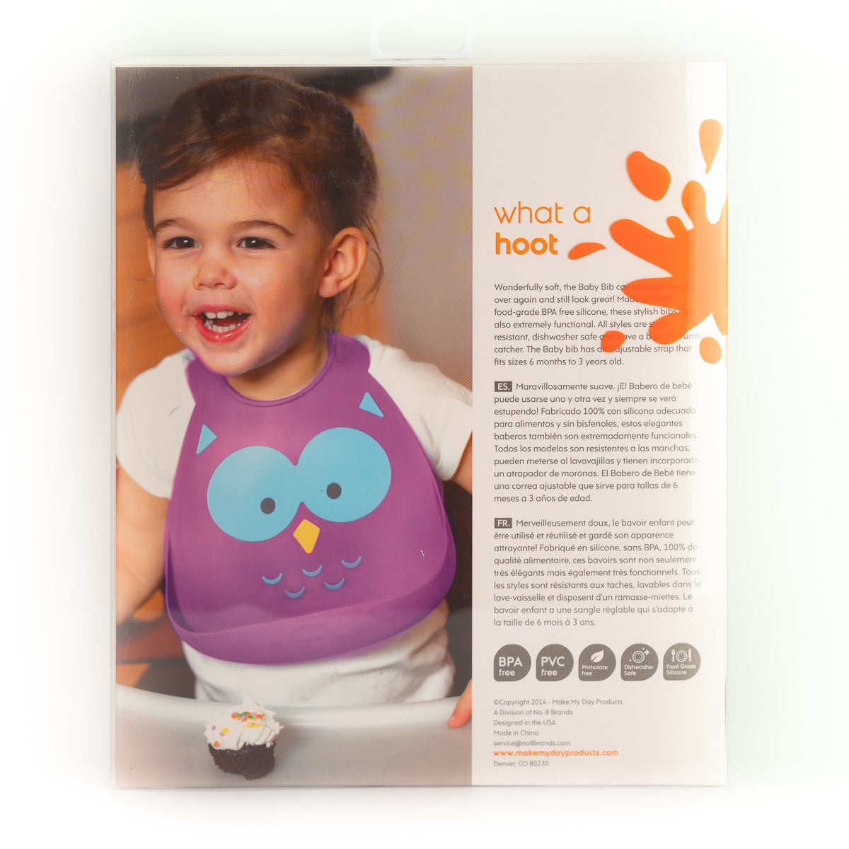 Baby Bib - Owl-Matakana Pharmacy