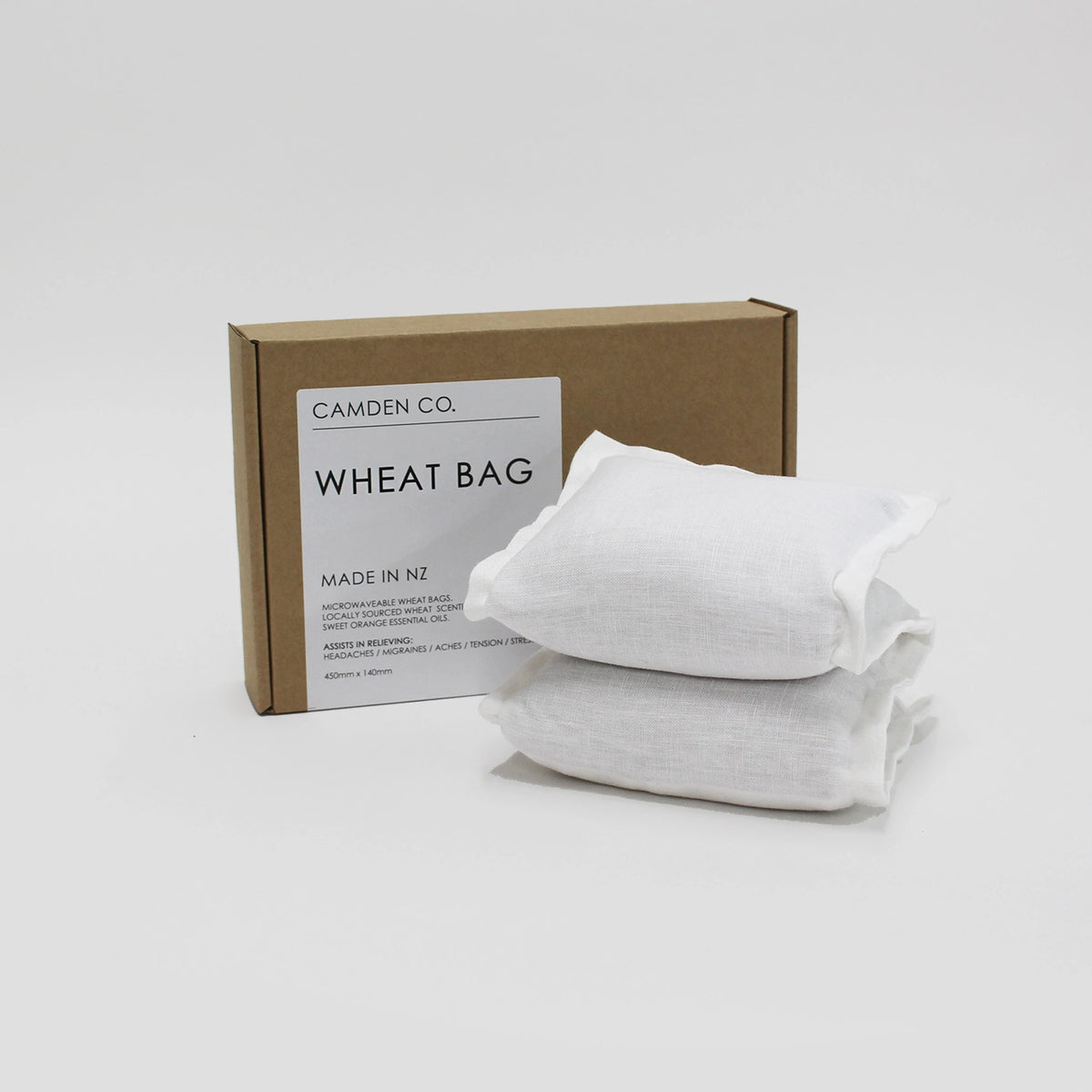 CAMDEN CO. Wheat Bag - Linen French White-Matakana Pharmacy