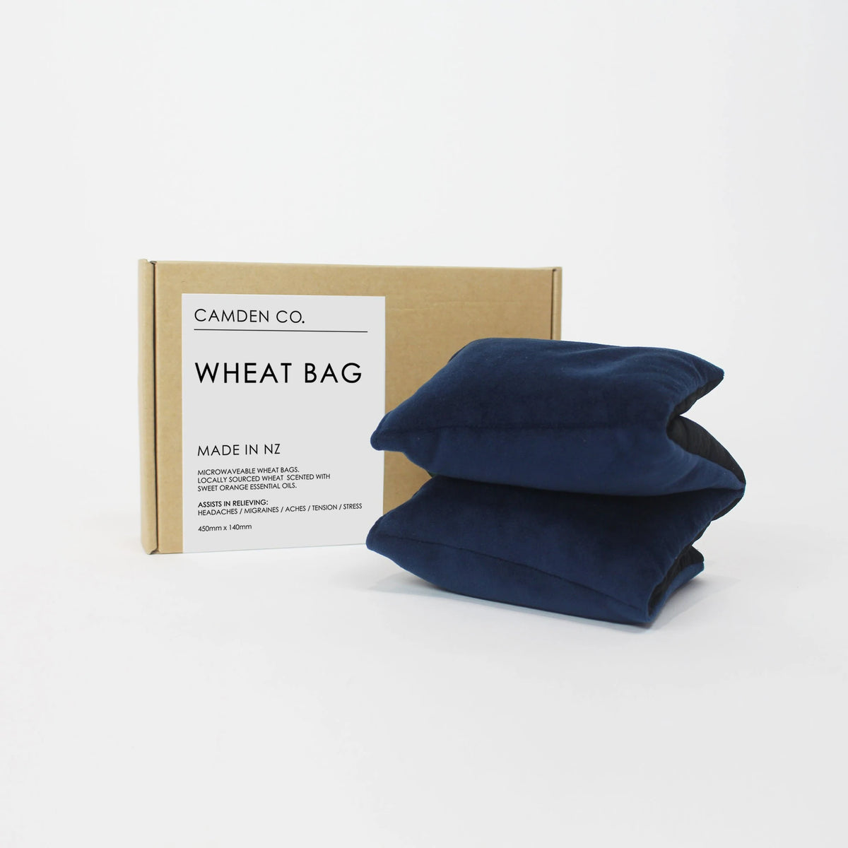 CAMDEN CO. Wheat Bag - Navy Velvet-Matakana Pharmacy