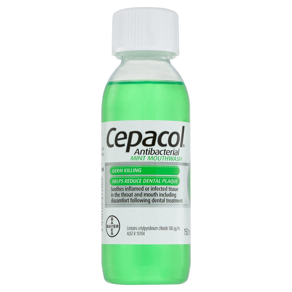 CEPACOL Mouthwash Solution Mint 150ml-Matakana Pharmacy