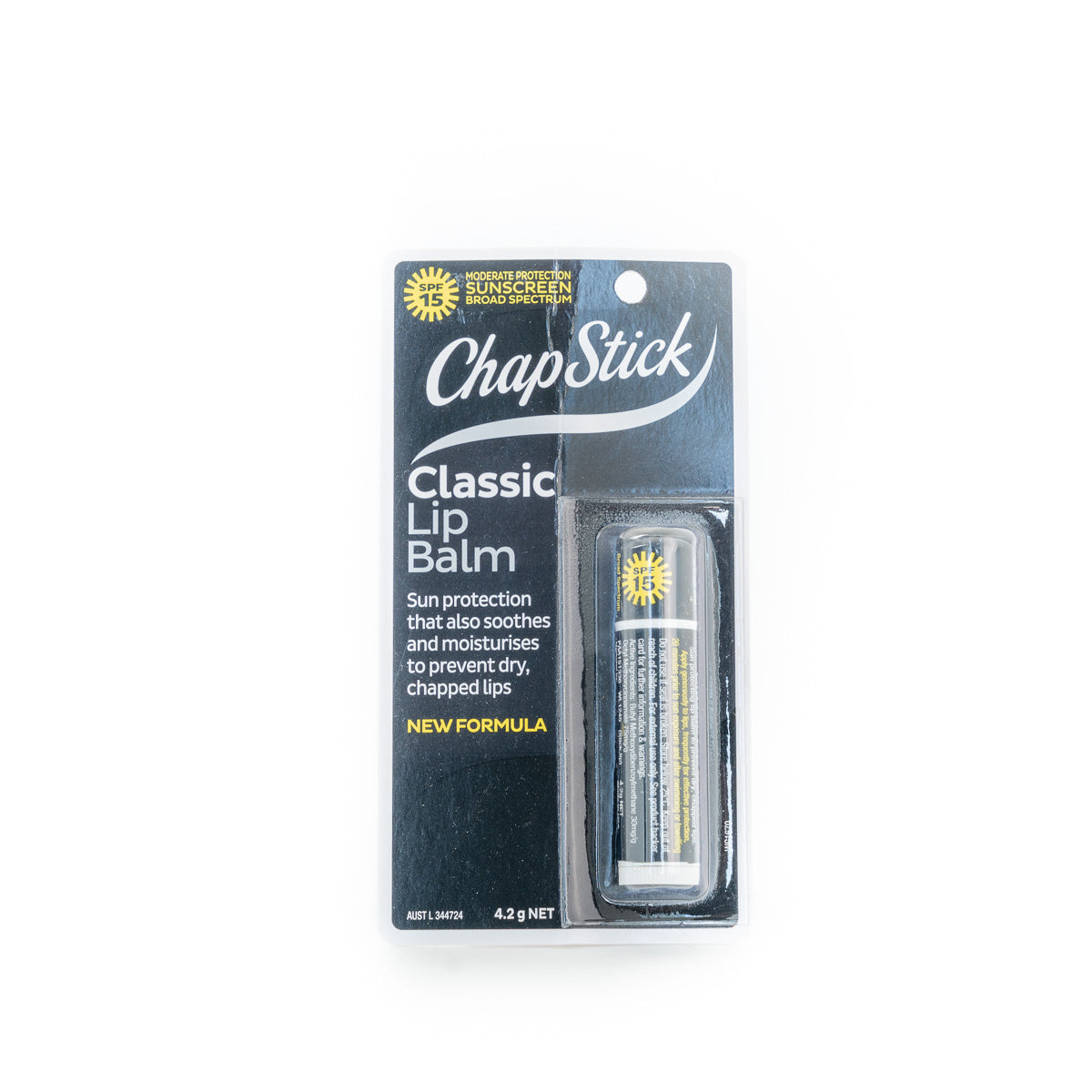 CHAPSTICK Lip Balm Classic SPF15 4.2g-Matakana Pharmacy