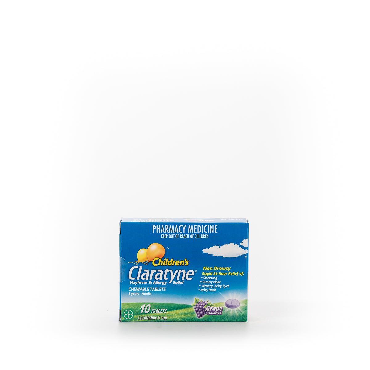 CLARATYNE Children Chewable Grape 10tabs-Matakana Pharmacy