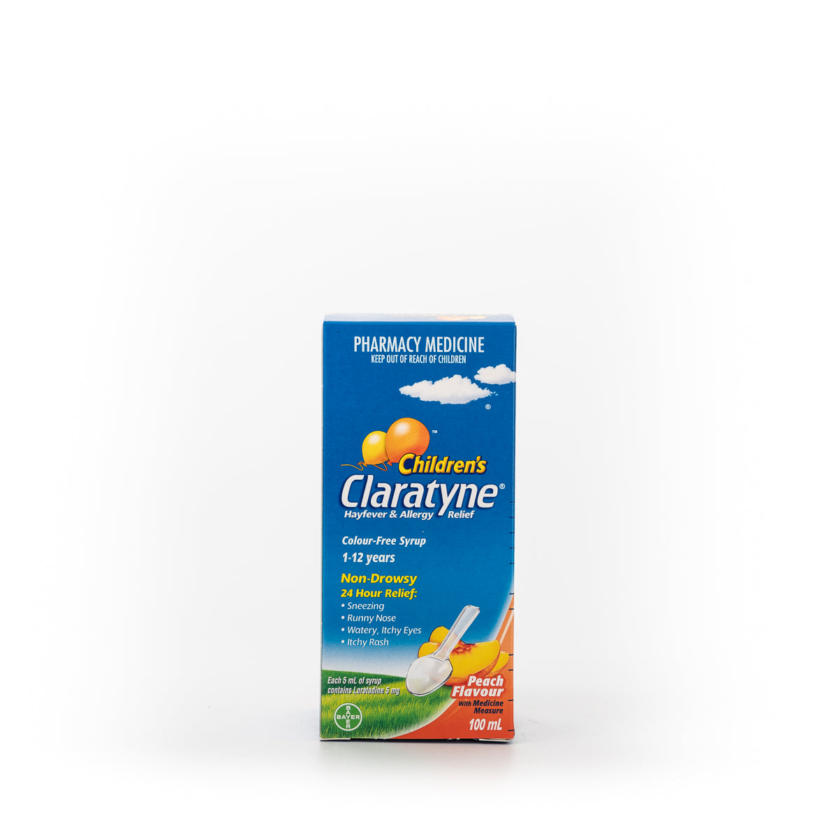 Claratyne Child Peach Syrup 100ml-Bayer-Matakana Pharmacy