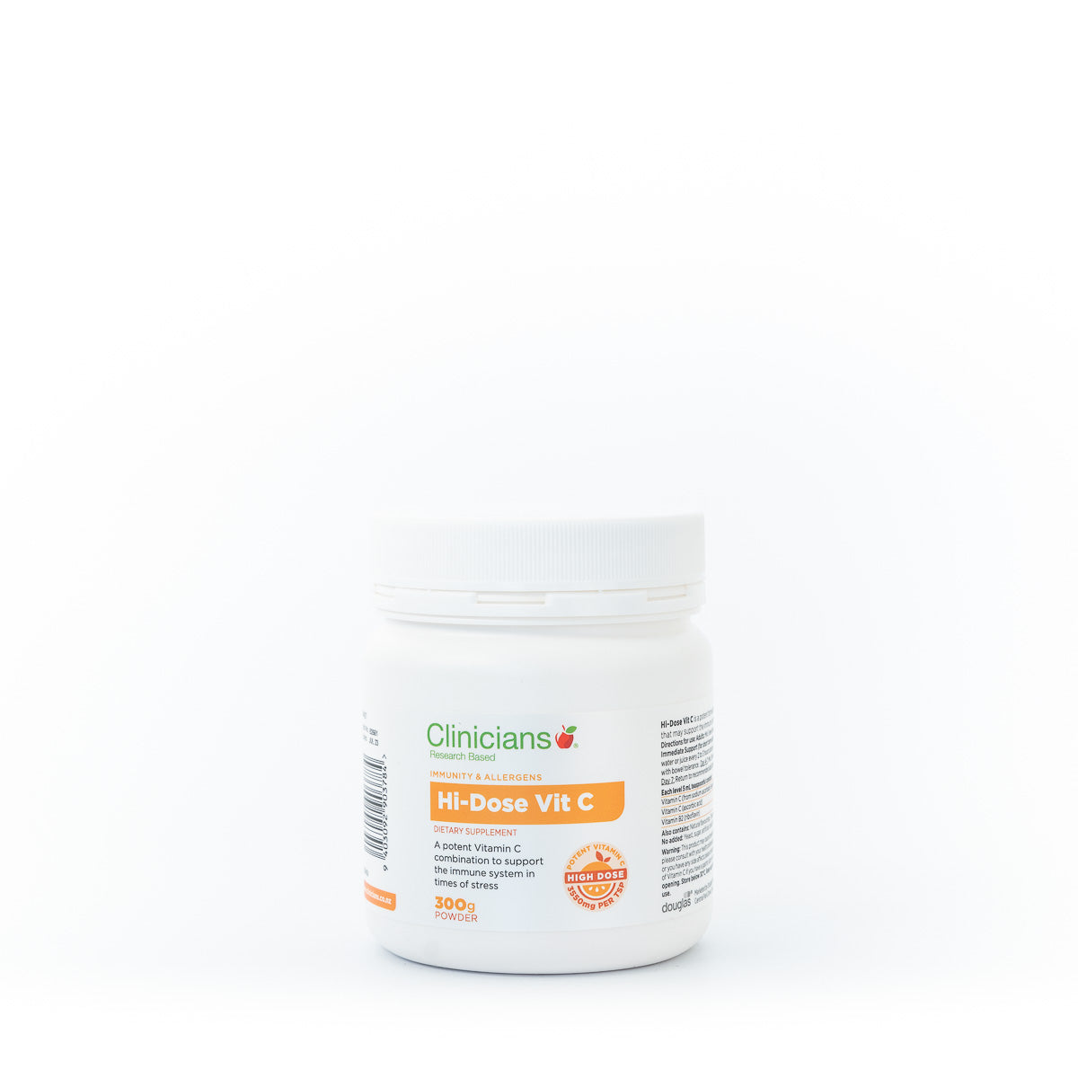 Hi-Dose Vitamin C Powder 300g | Clinicians-Clinicians-Matakana Pharmacy