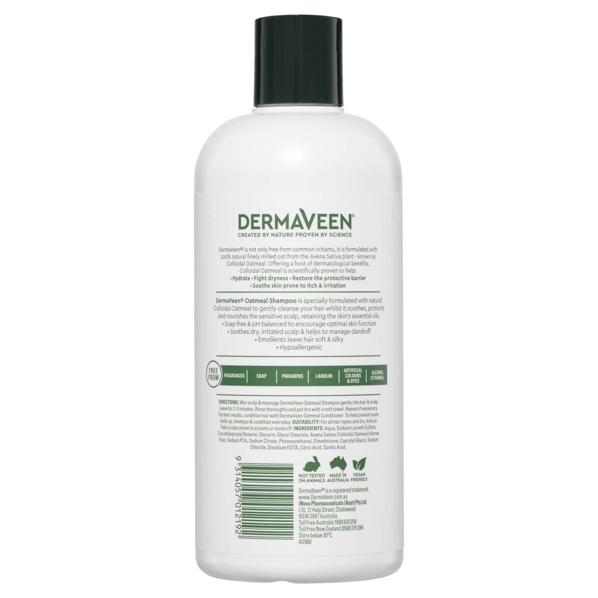 Dermaveen Oatmeal Conditioner 500ml-Matakana Pharmacy