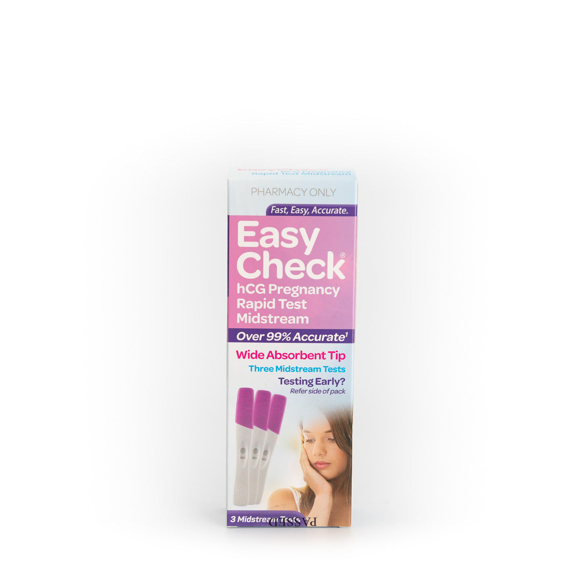 EASYCHECK Pregnancy Test 3pk Purple-Matakana Pharmacy