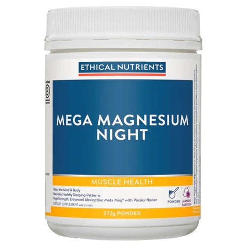 Ethical Nutrients Mega Magnesium Night Powder 272g-Matakana Pharmacy