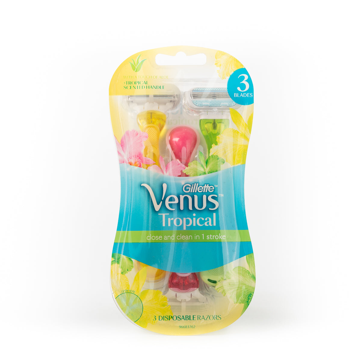 GILLETTE Venus Tropical Sensitive Disposable Razor 3pk-Matakana Pharmacy