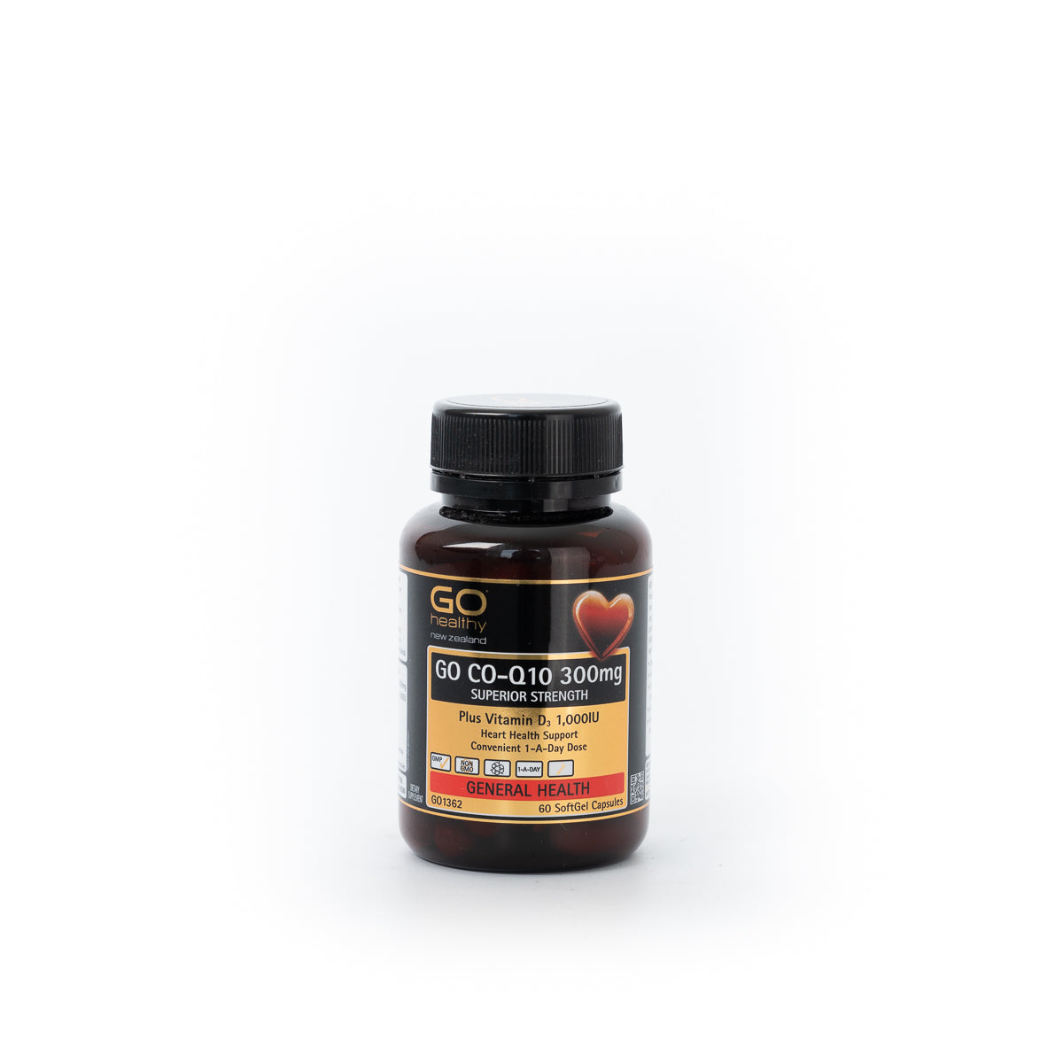 GO HEALTHY CoQ10 300mg + Vitamin D3 60caps-Matakana Pharmacy