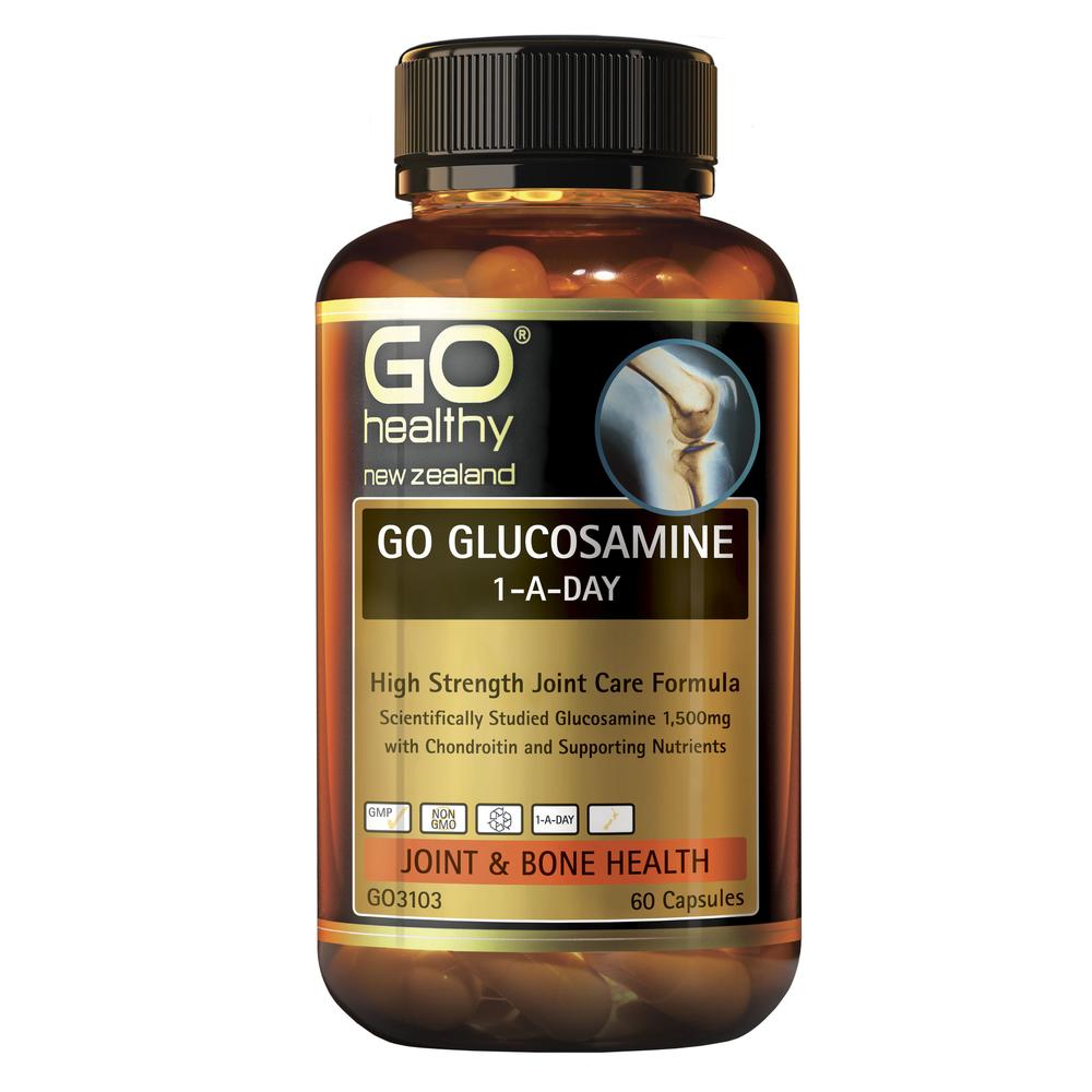 GO HEALTHY Glucosamine 1-A-Day 1500mg 60vegecaps-Matakana Pharmacy
