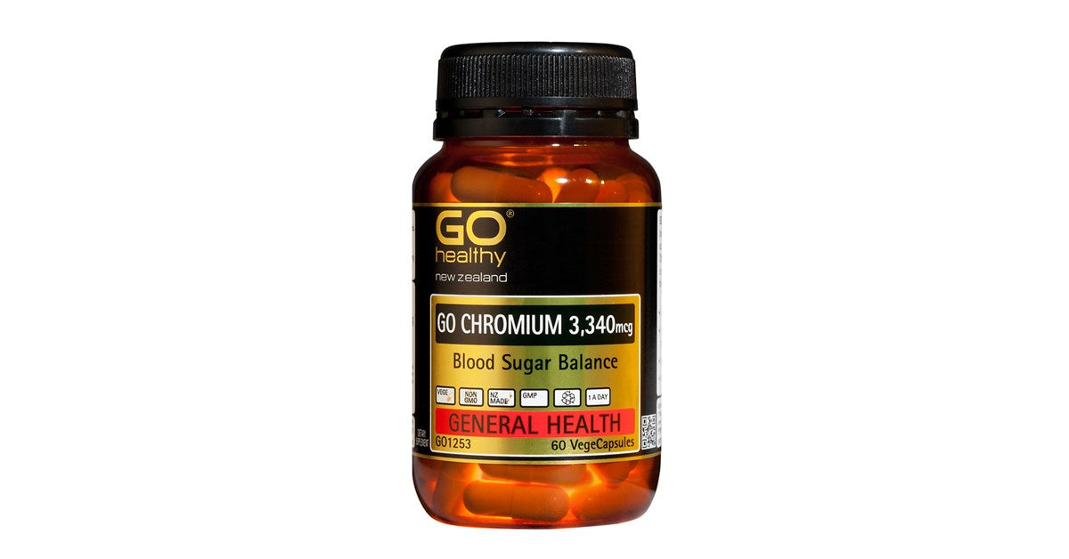 GO HEALTHY Chromium 3340mcg 60VegeCaps-Matakana Pharmacy