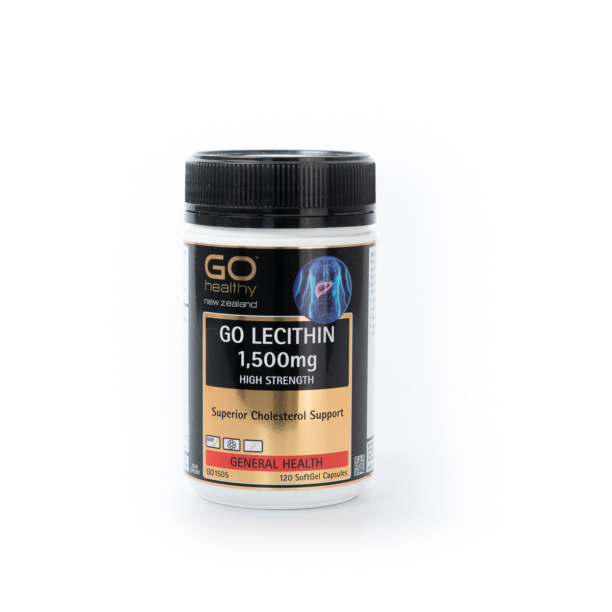 GO HEALTHY Lecithin 1500 120caps-Matakana Pharmacy
