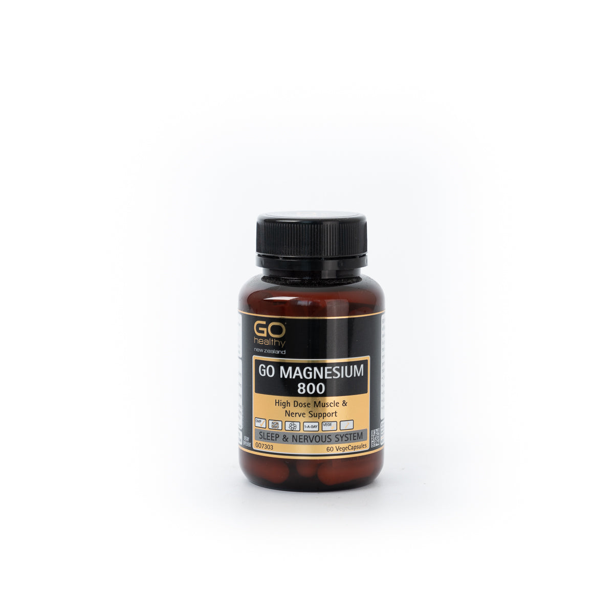 GO HEALTHY Magnesium 800 60vegecaps-Matakana Pharmacy