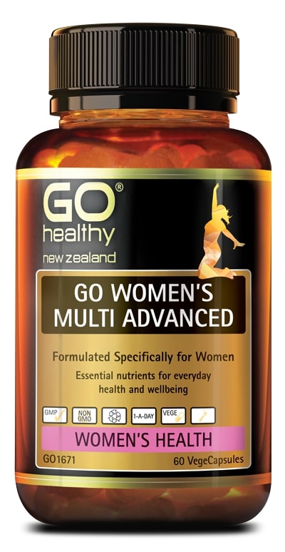 GO HEALTHY Women's MultiVitamin Advanced 60vcaps-Matakana Pharmacy