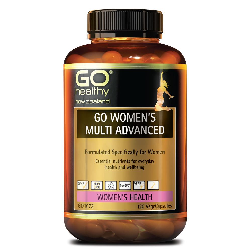 GO HEALTHY Womens MultiVitamin Advanced 120vcaps-Matakana Pharmacy