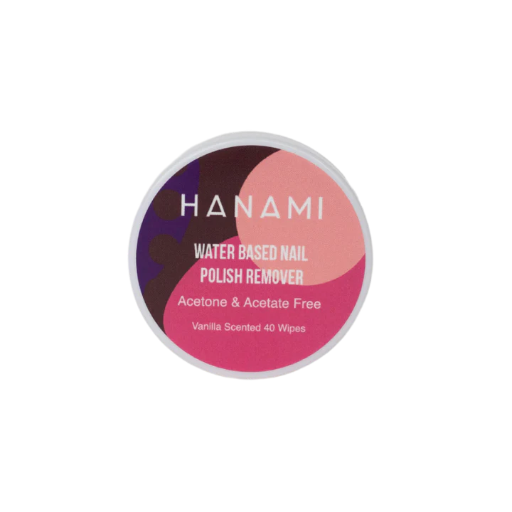 HANAMI Water based Polish Remover Wipes 40 -Matakana Pharmacy