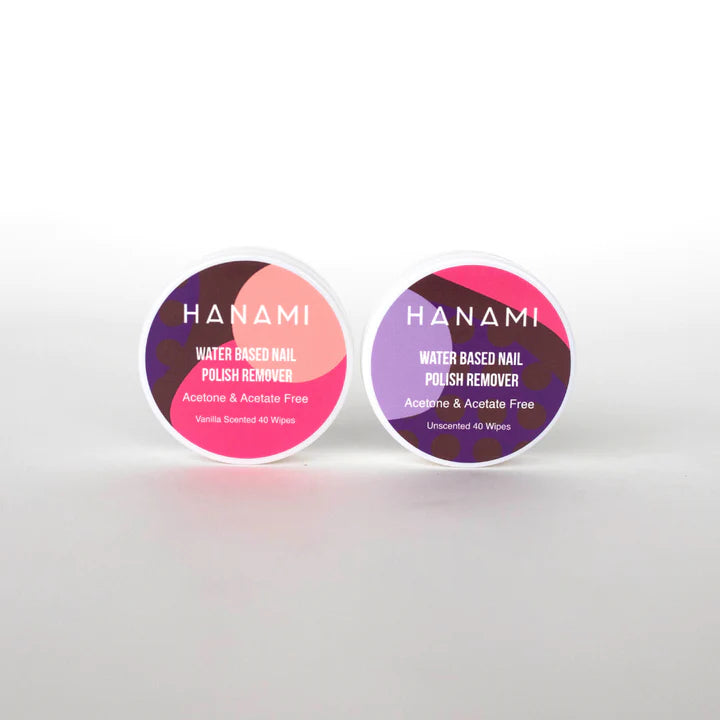 HANAMI Water based Polish Remover Wipes 40 -Matakana Pharmacy