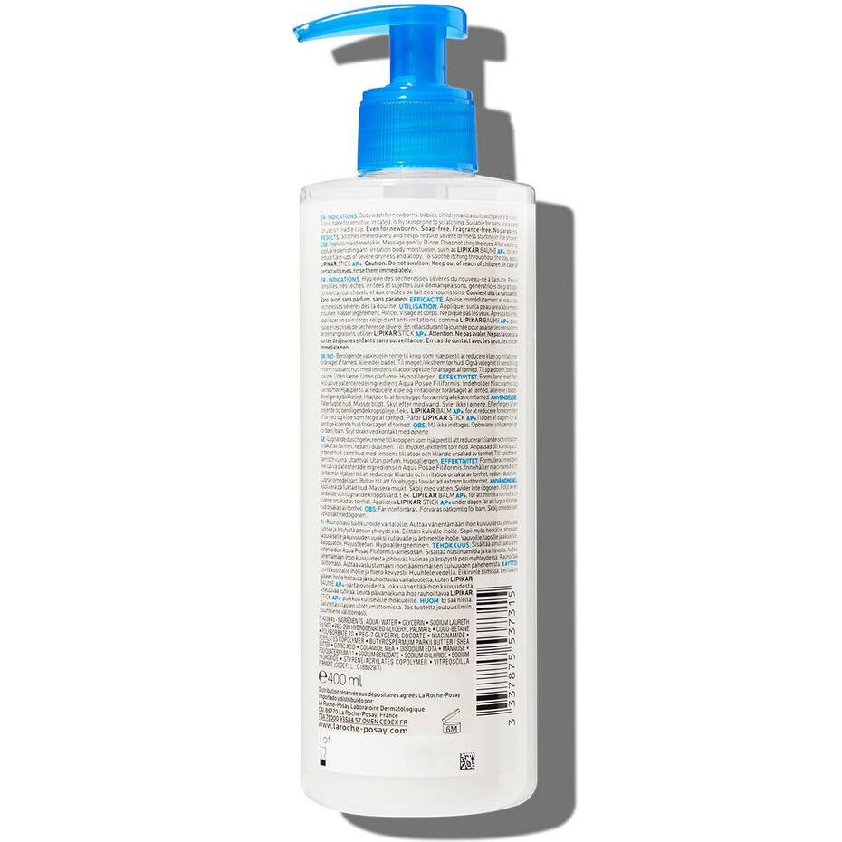 LA ROCHE-POSAY Lipikar Syndet AP+ 400ml-Matakana Pharmacy