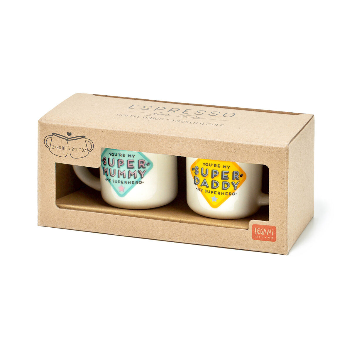 LEGAMI Espresso for 2 - Super Mum and Dad Gift Set-Matakana Pharmacy