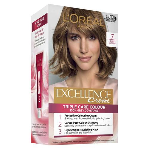 LOREAL EXCELLENCE Hair Colour 7 Dark Blonde-Matakana Pharmacy