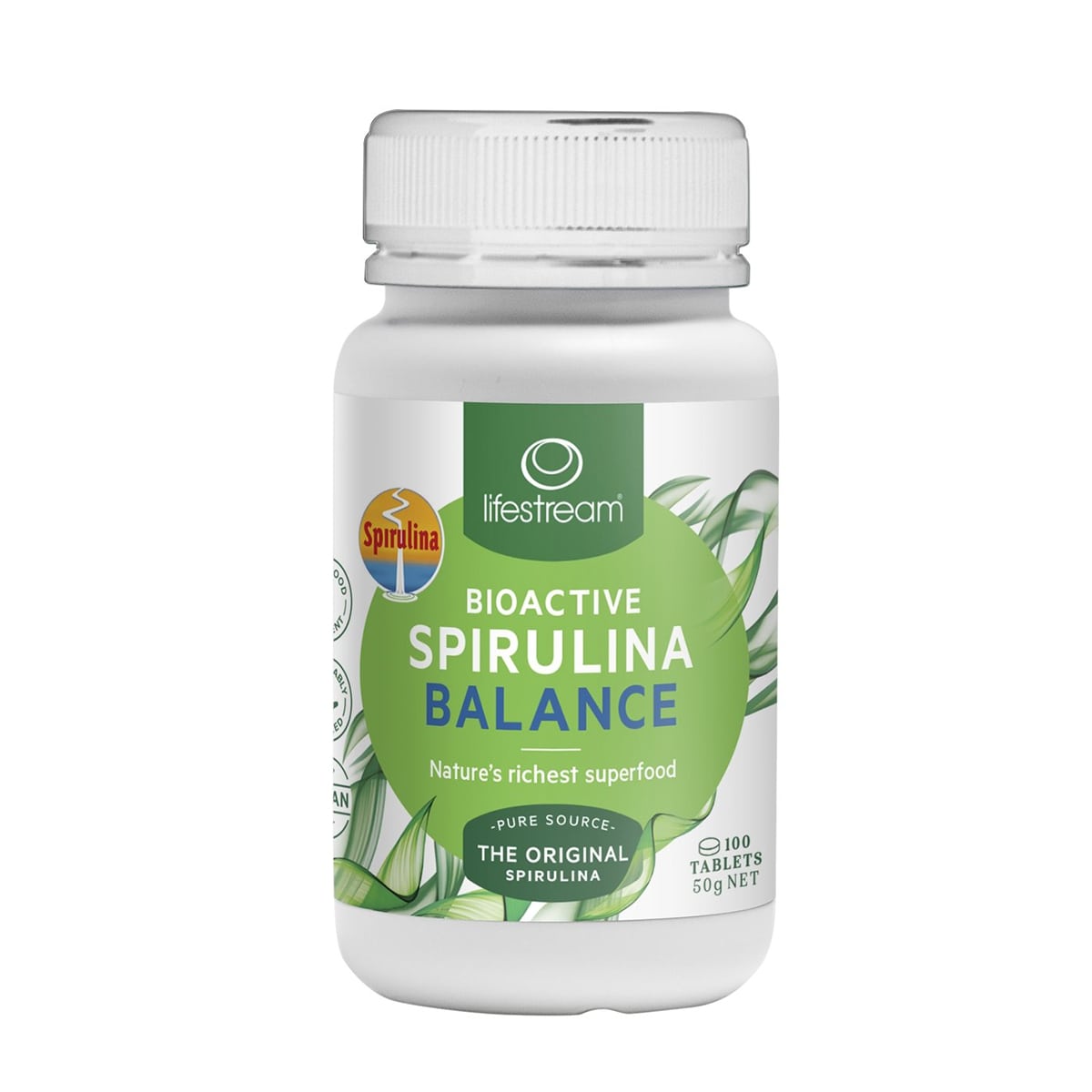 LIFESTREAM Biobalance Spirulina Balance 500mg 100Tabs – Matakana Pharmacy