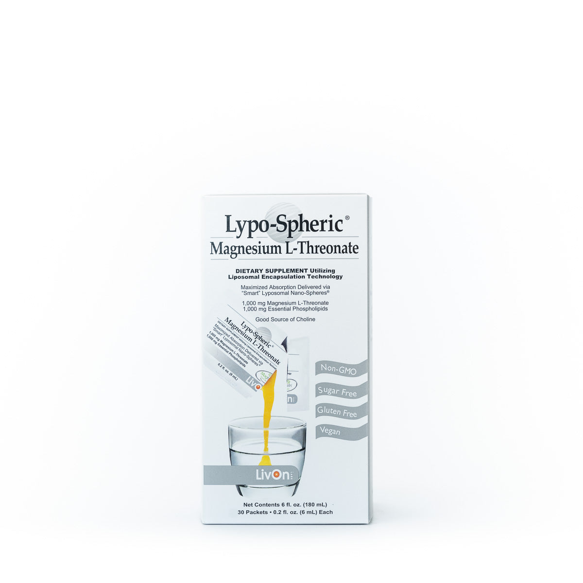 Lypo-Spheric Magnesium L-Threonate 30Sachets-Matakana Pharmacy