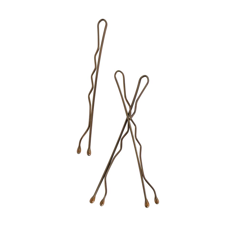 MAE Bobby Pins 4.5cm Brown 80pk-Matakana Pharmacy