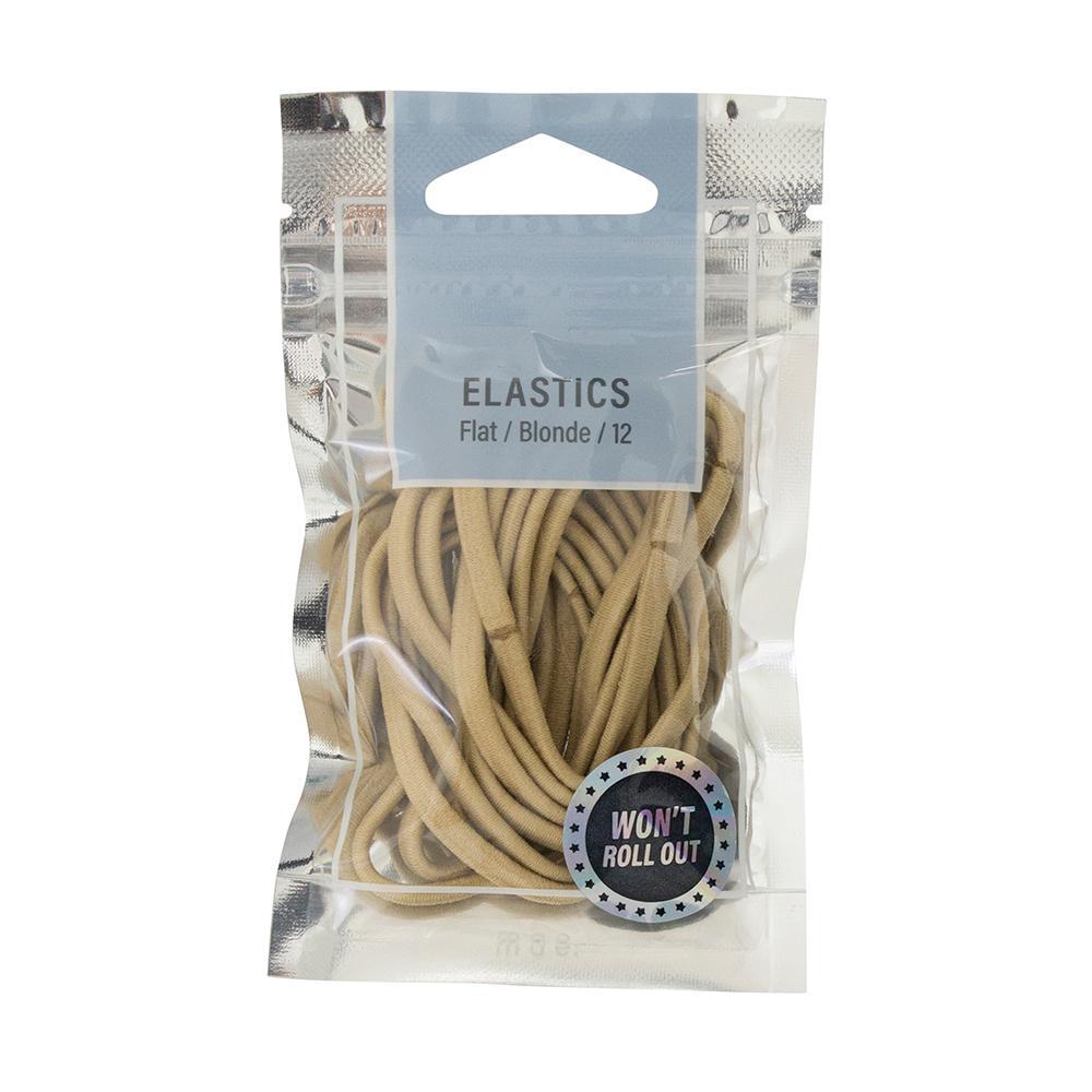 MAE Elastics Flat Blonde 12pk-Matakana Pharmacy