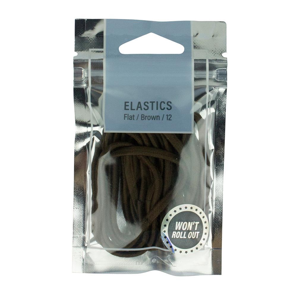 MAE Elastics Flat Brown 12pk-Matakana Pharmacy